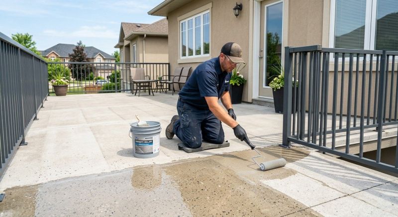Concrete Deck Sealing in Alpharetta, GA